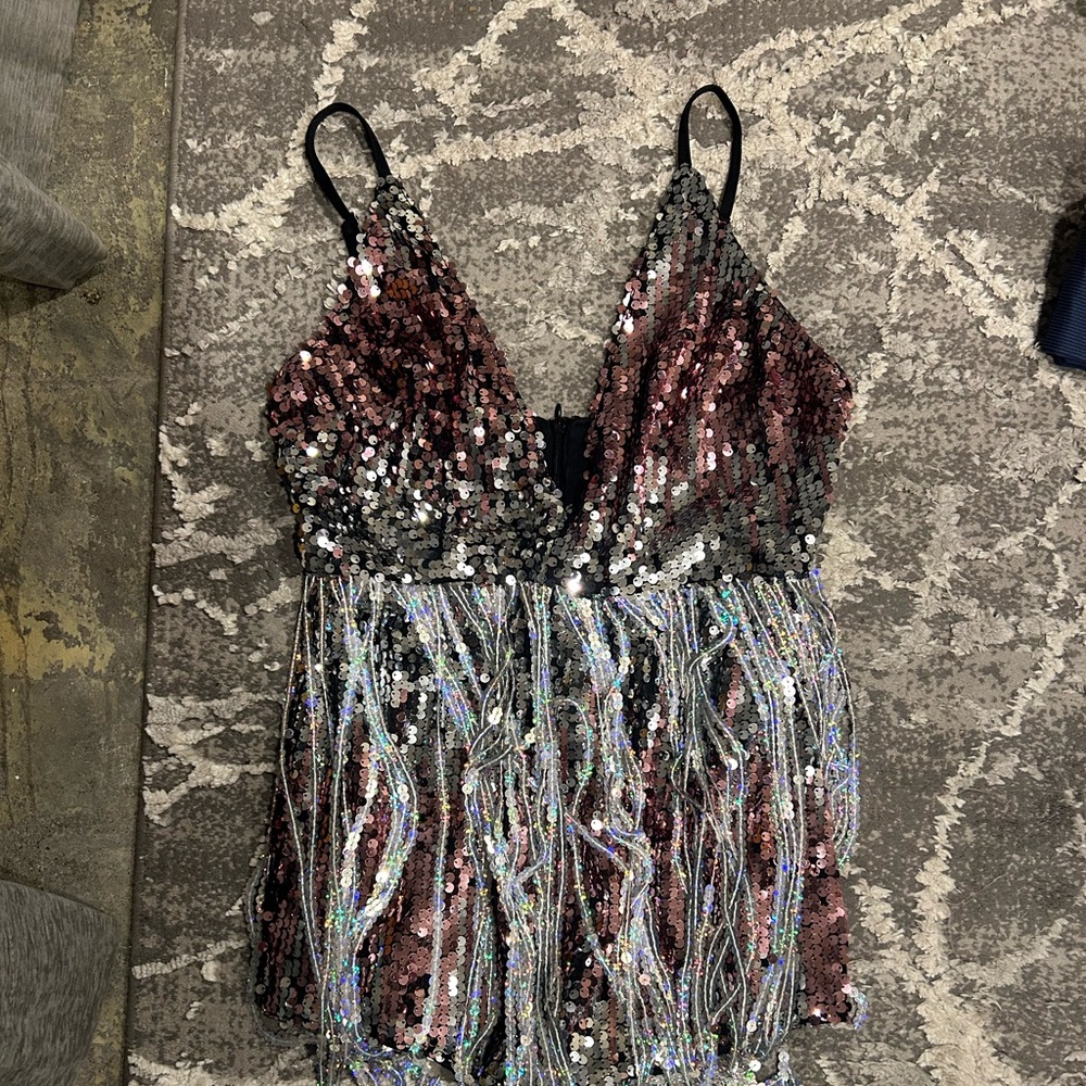 sequin romper